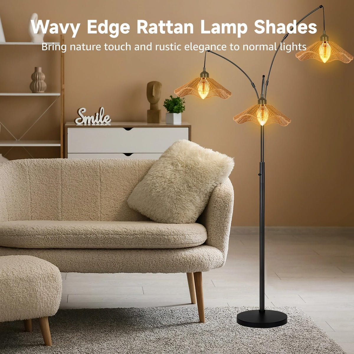 3PCS Rattan Lamp Shade (Wicker)