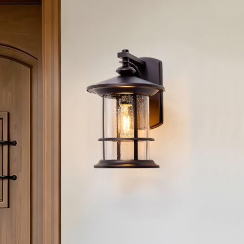 12.5" Height Large Farmhouse Bronze Outdoor Wall Light (Bronze / 1 Pack H12.5")