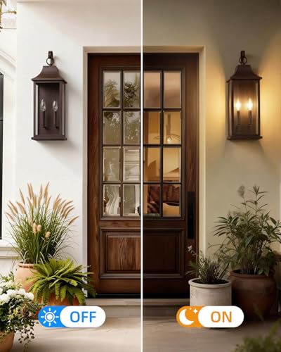 22" Large Outdoor Wall Lights (Bronze / 22 Inch)