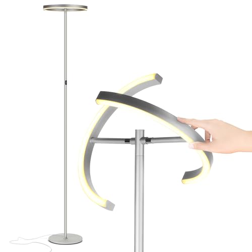 Halo Split Floor Lamp (Platinum Silver)