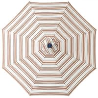 10ft Solar Polyester LED Lighted Patio Umbrella w