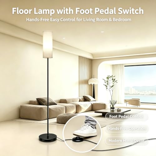 67" Floor Lamps for Living Room with Magnetic Remote