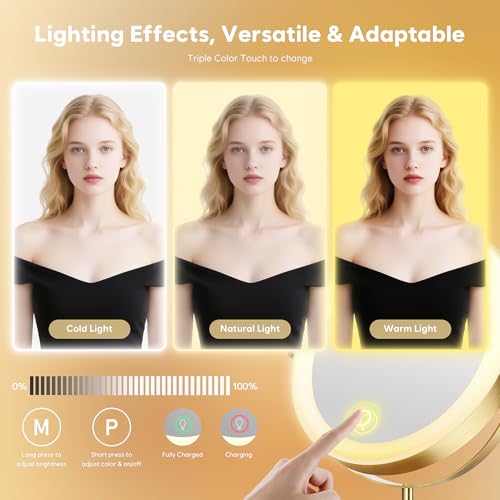 30X Makeup Mirror with Lights