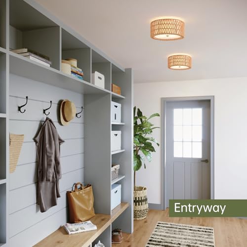 Rattan Ceiling Light Boho Ceiling Light
