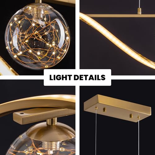 Dimmable Kitchen Island Lighting (Gold)