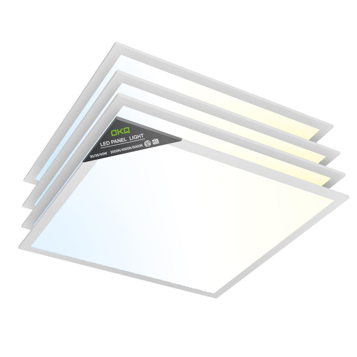 2x2 LED Flat Panel Light Drop Ceiling Office Fixture (2x2FT-4Pack)