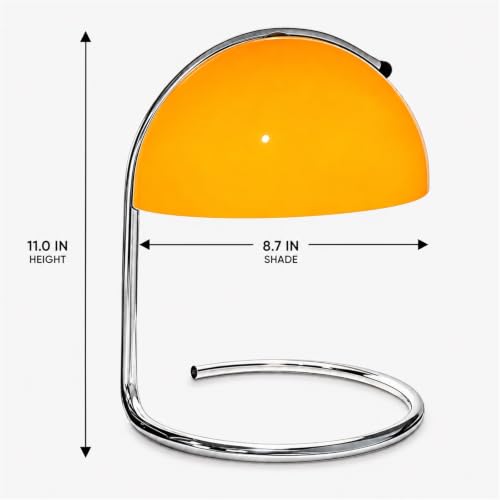 Modern Table Lamp (Orange, 8.7 Inch)