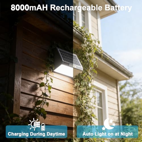 4 Pack Solar Sconce Lights Outdoor