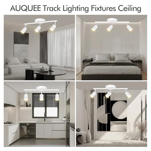 3 Light Track Lighting Fixtures Ceiling (3 light white)