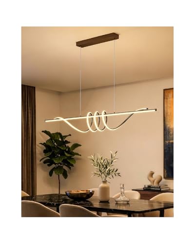 57in Dining Table Light Fixture (Black / 57in)