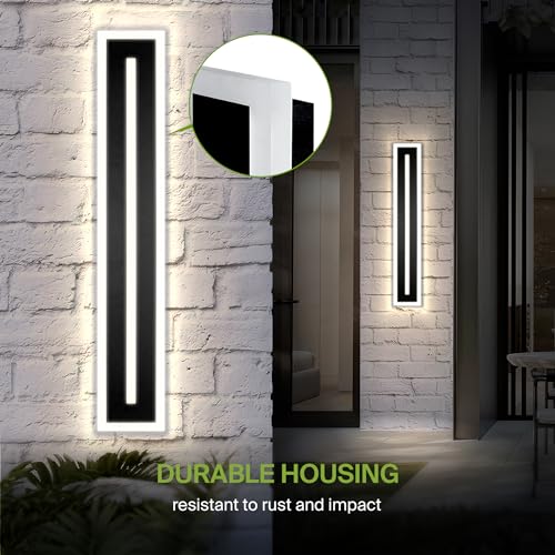 36" LED Linear Wall Sconce 2 Pack (Black)