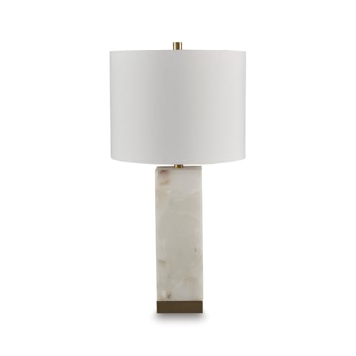 Linderfield Alabaster 3 (White/Gold Finish / Table Lamp)