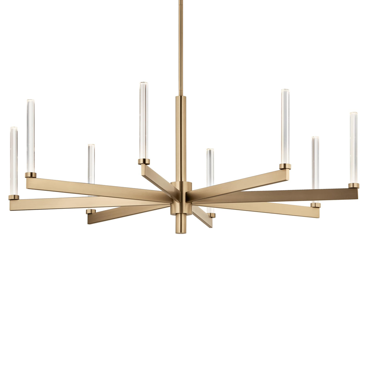 Sycara 8 Light LED Crystal Chandelier Light (48" (8 Light) / Champagne Bronze)