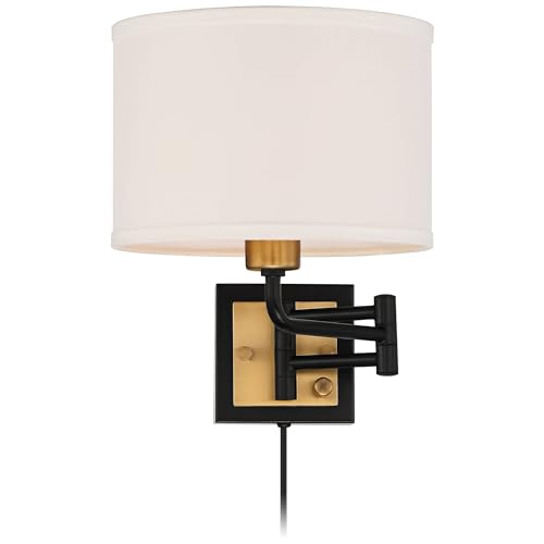Joelle Black Brass Swing Arm Plug