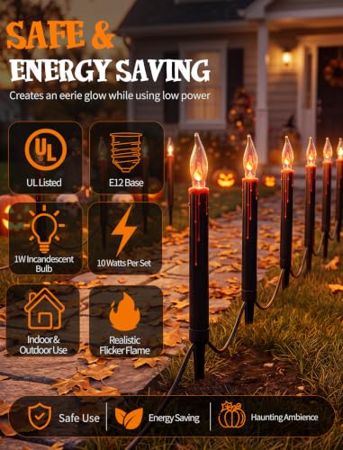 Halloween Pathway Lights (10 Flameless)