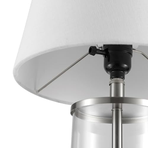 67155 Maya 21" Fillable Table Lamp (Steel, Clear)