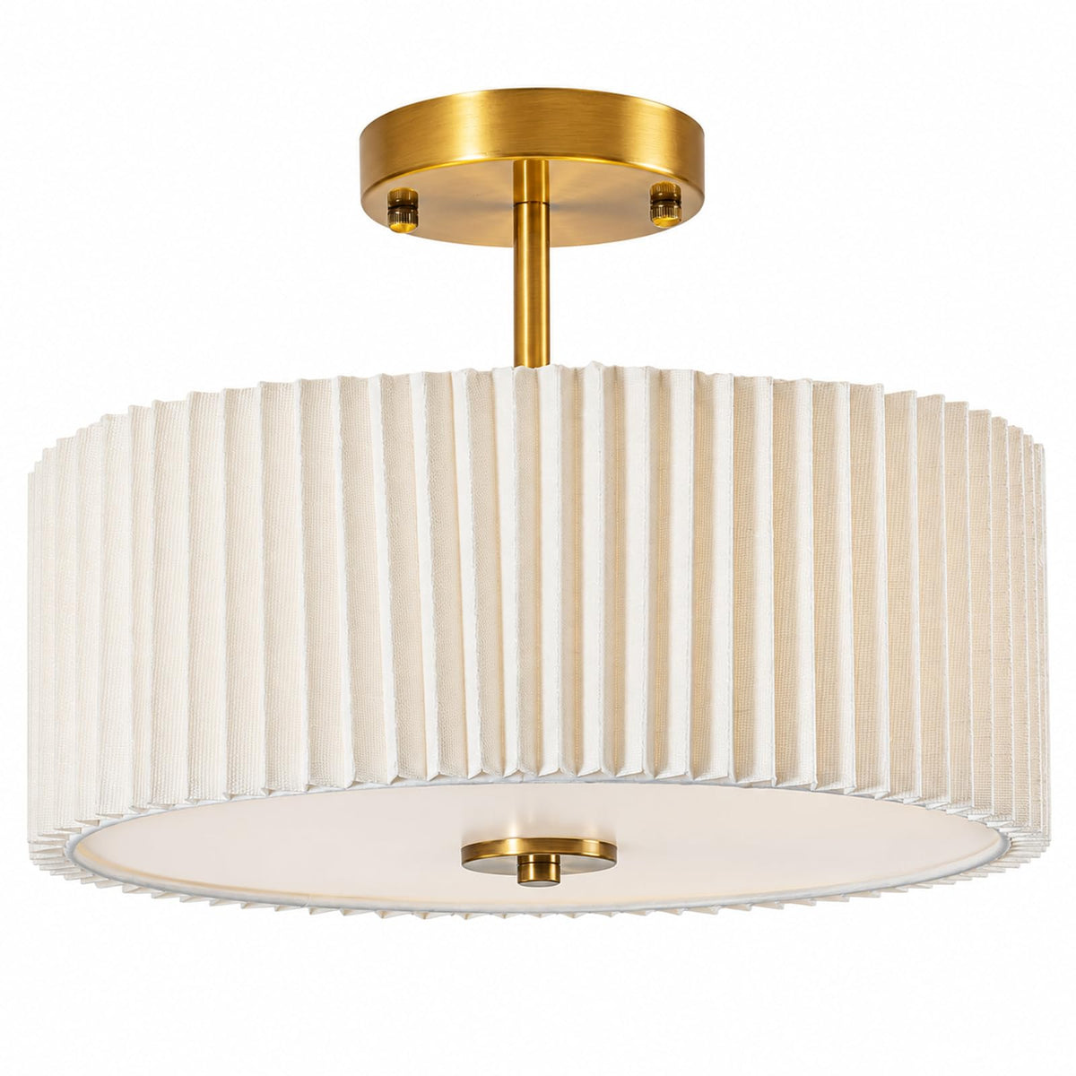 Semi Flush Mount Ceiling Light (Gold / 12.5inch)