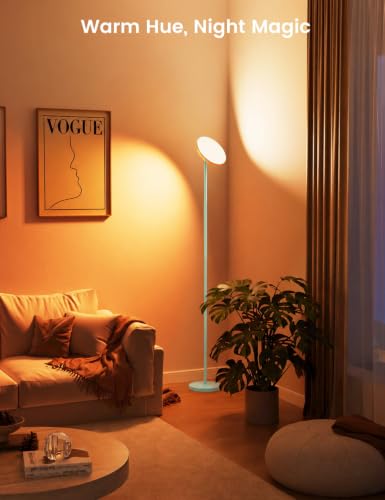 UFO Torchiere Floor Lamp (Blue)