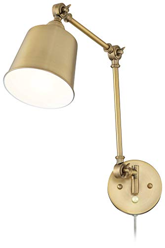 Mendes Antique Brass Swing Arm Plug (Antique Brass)