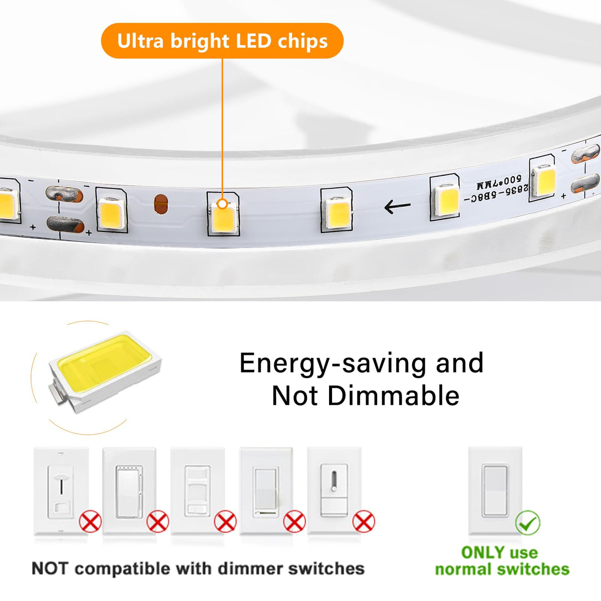 Modern LED Ceiling Light (4-Light / White)