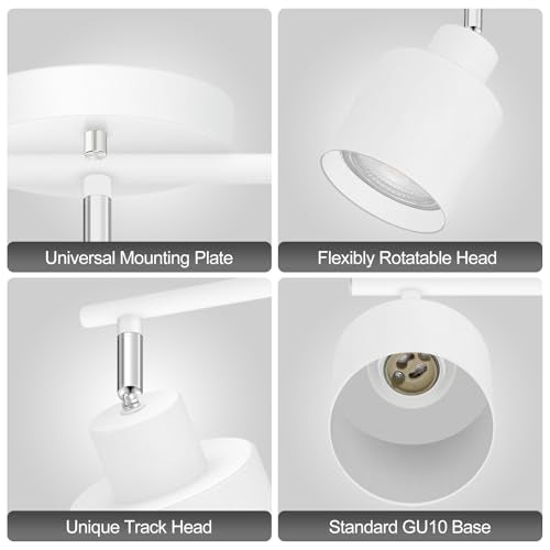 3 Light Led Track Lighting (3 light White)
