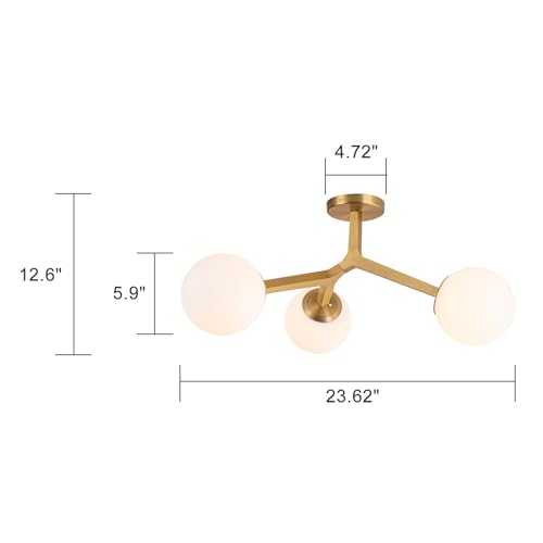 Sputnik Ceiling Light Modern Linear Chandeliers for Dining Room