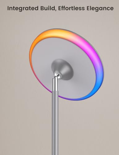 UFO Torchiere Floor Lamp (Gray)