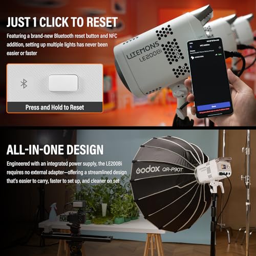 2Pack GODOX Litemons LE200Bi Kit (WHITE)