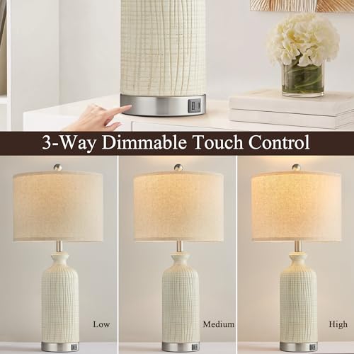 Living Room Lamps Set of 2 (Beige)