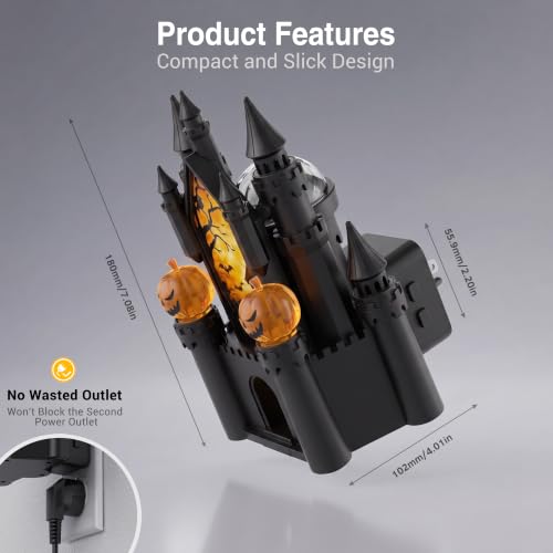 Night Lights Plug into Wall (Halloween Castle / 1 Pack)