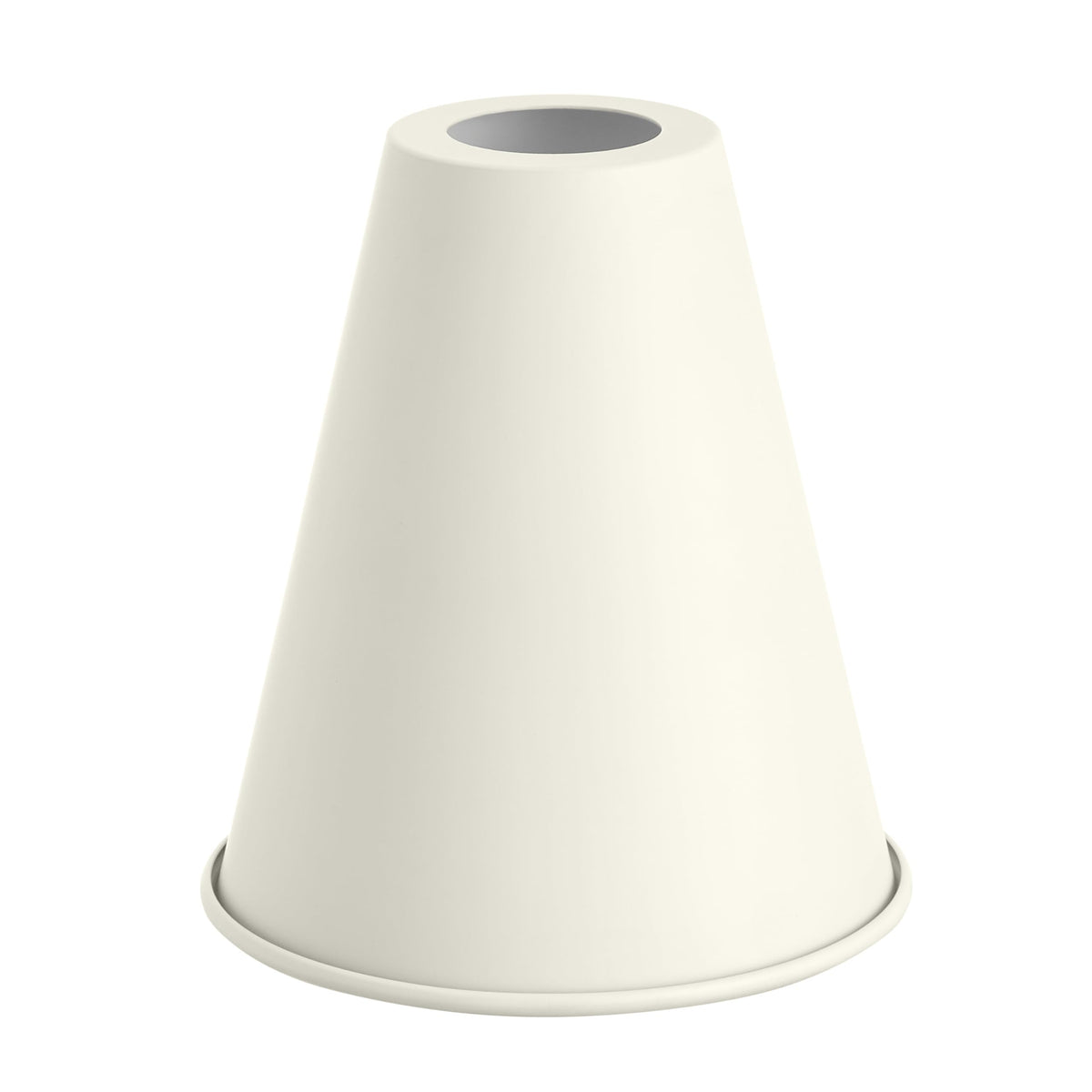 21603-21,Replacement Cone Metal Shade for Pendant Light,Alabaster White,6"W x 6-1/2"H,Center Hole 1-5/8" (Alabaster White with White inside)