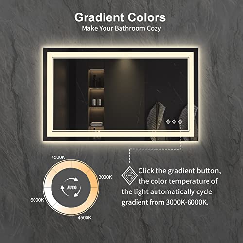 Lighted Vanity Mirror (Front and Backlit / 40"L x 24"W)